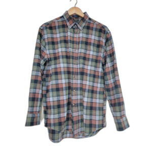 Pendleton Mason Plaid Flannel Long Sleeve Button Shirt - Medium